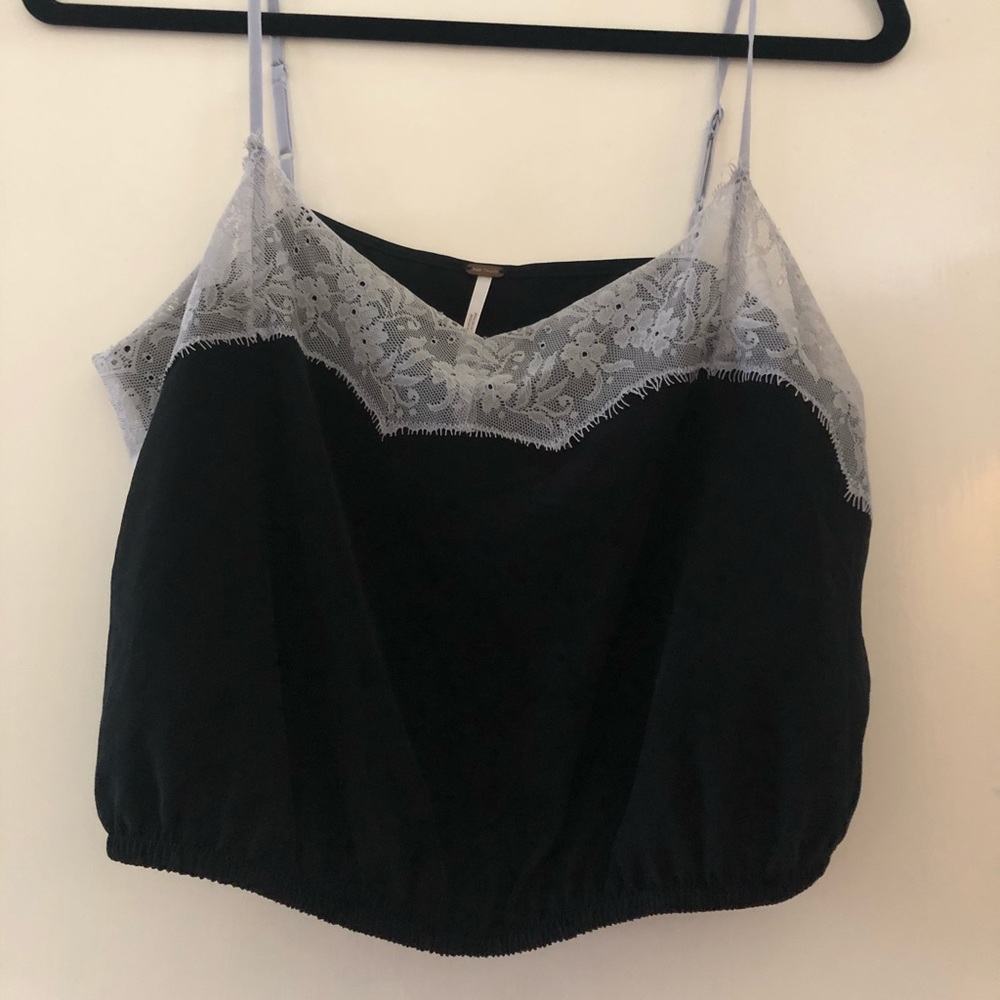Black free people crop top